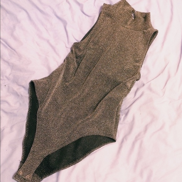 Forever 21 Glitter Bodysuit - Picture 1 of 8